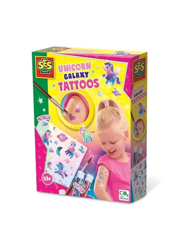 SES Creative Unicorn Galaxy Tattoos