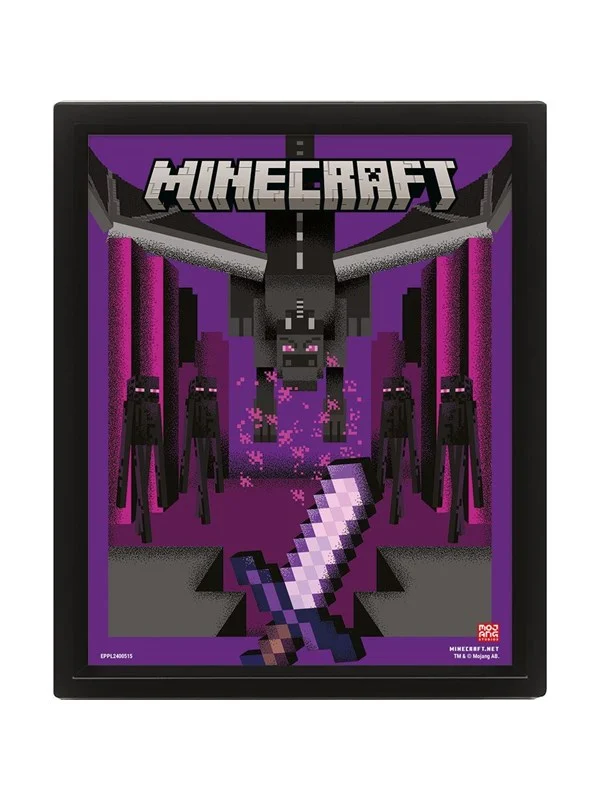 Pyramid - Minecraft Lenticular 20 x 30 cm - Bilde