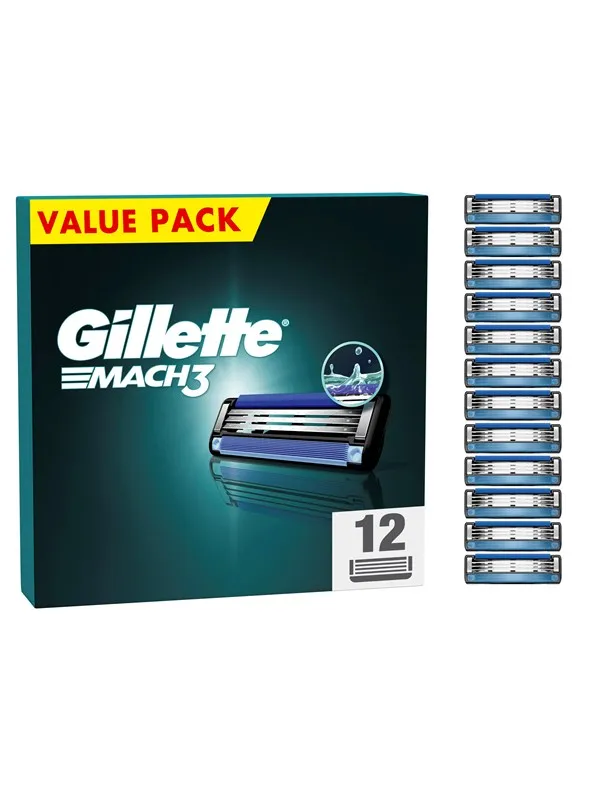 Gillette Mach3 Base 12 pcs
