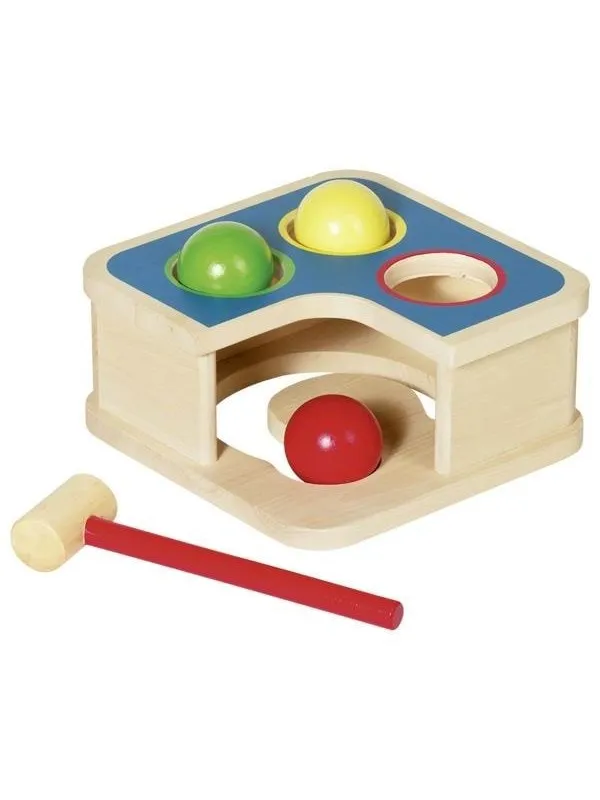 Goki Wooden Hammer Bench with Ball