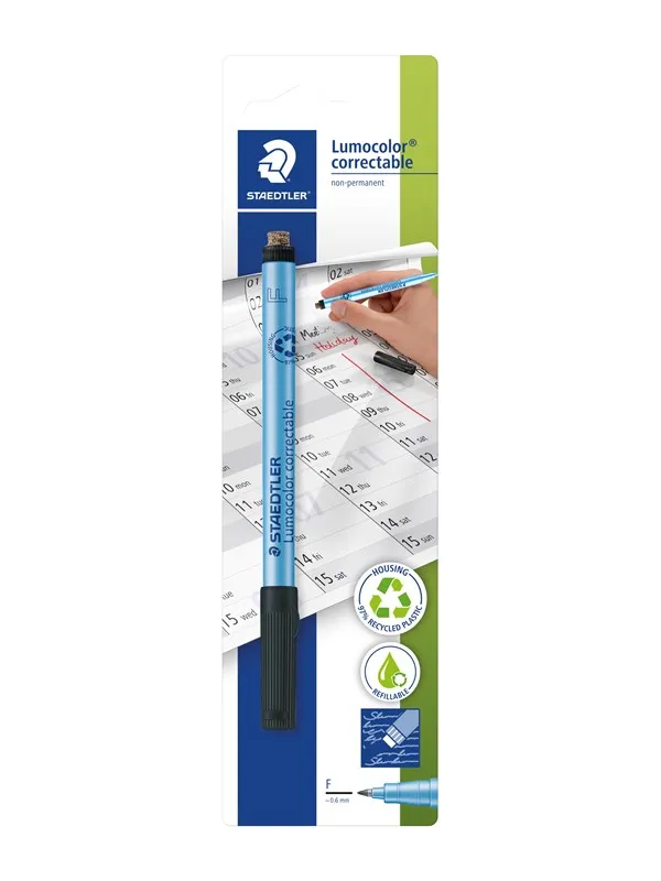 Staedtler OHP pen Lumocolor correctable 10 pcs  F bla