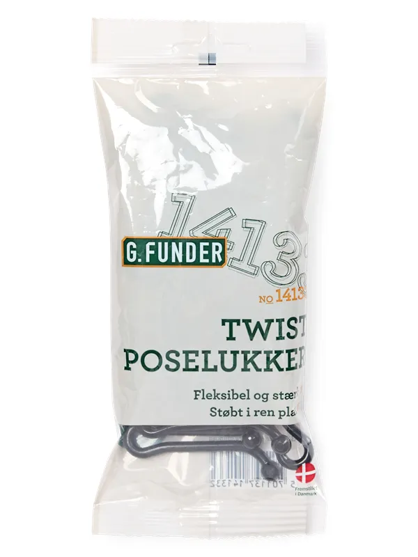 G.Funder Twist Bag sealer 20 pcs. - Danish produced