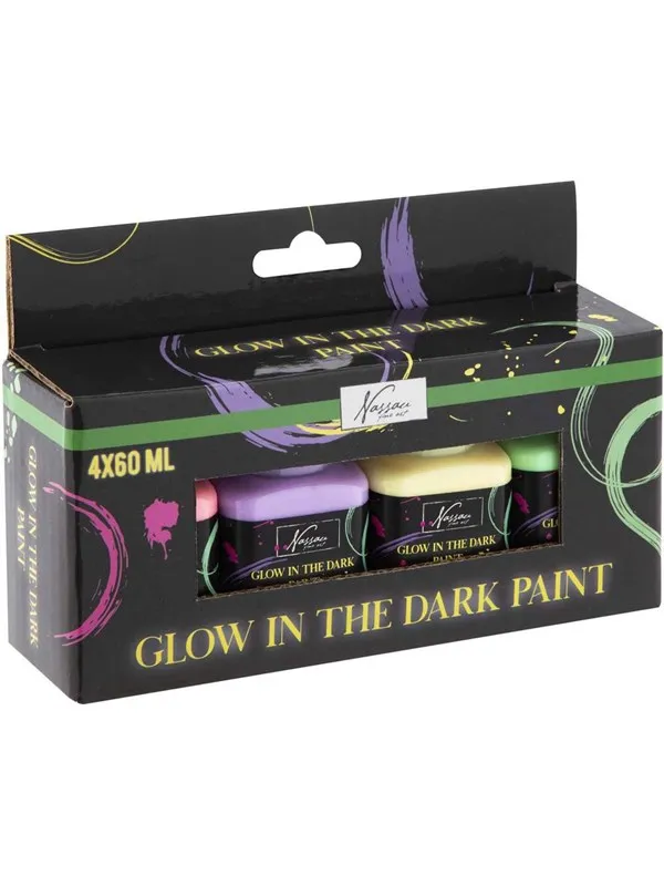 Nassau Acrylic paint Glow In Dark 4*60ml