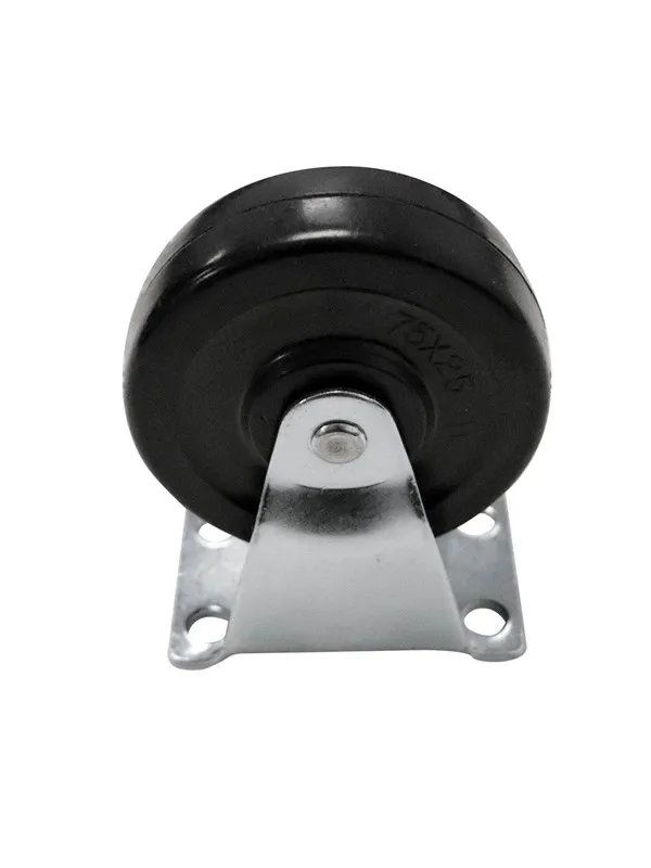 Home>it fixed furniture wheel 75 mm black plastic