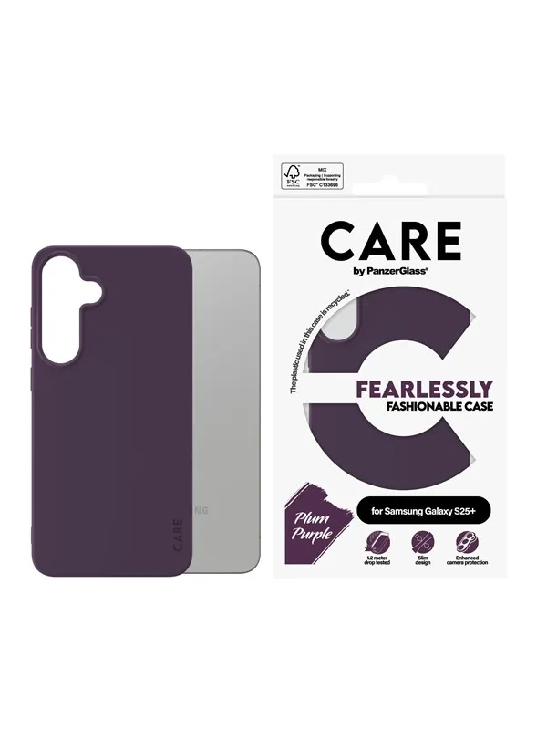 CARE by PanzerGlass Fashionable Case Plum Purple Samsung Galaxy S25+