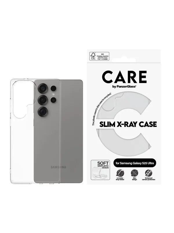 CARE by PanzerGlass Fashionable Case Transparent X-Ray Soft Basic Samsung Galaxy S25 Ultra