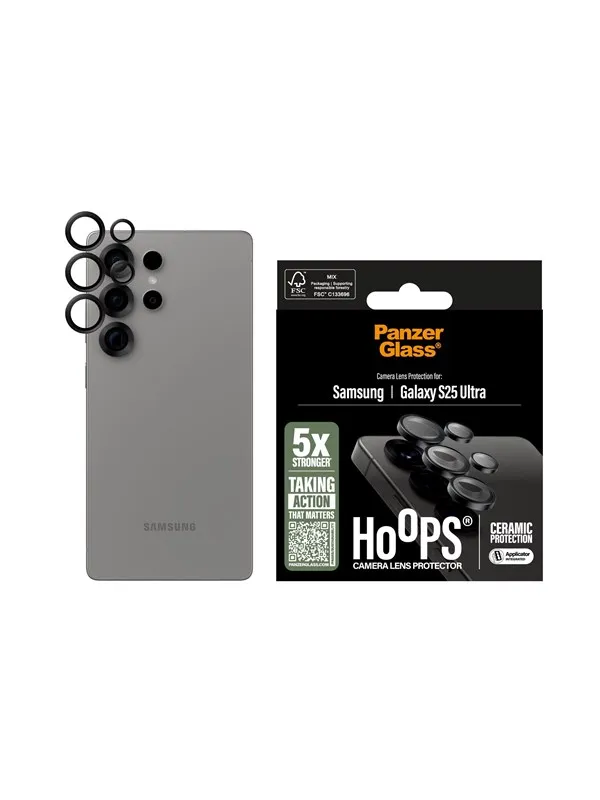 PanzerGlass Hoops™ Ceramic Lens Protector Samsung Galaxy S25 Ultra