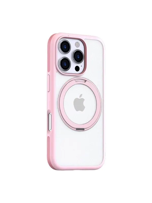 Torras Ostand R Fusion Case for iPhone 16 Pro (Pink)