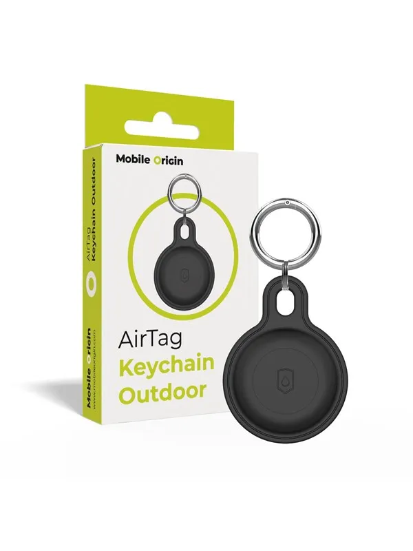 Mobile Origin AirTag Outdoor KeyChain - black
