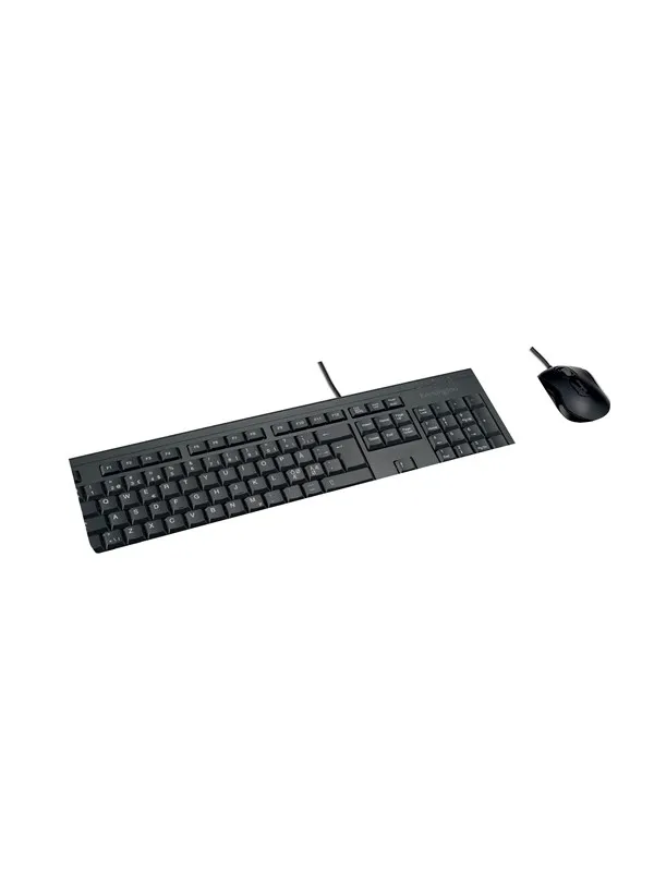 Kensington KM100 EQ sett med kablet tastatur og mus - Tastatur & Mussett - Nordisk - Svart