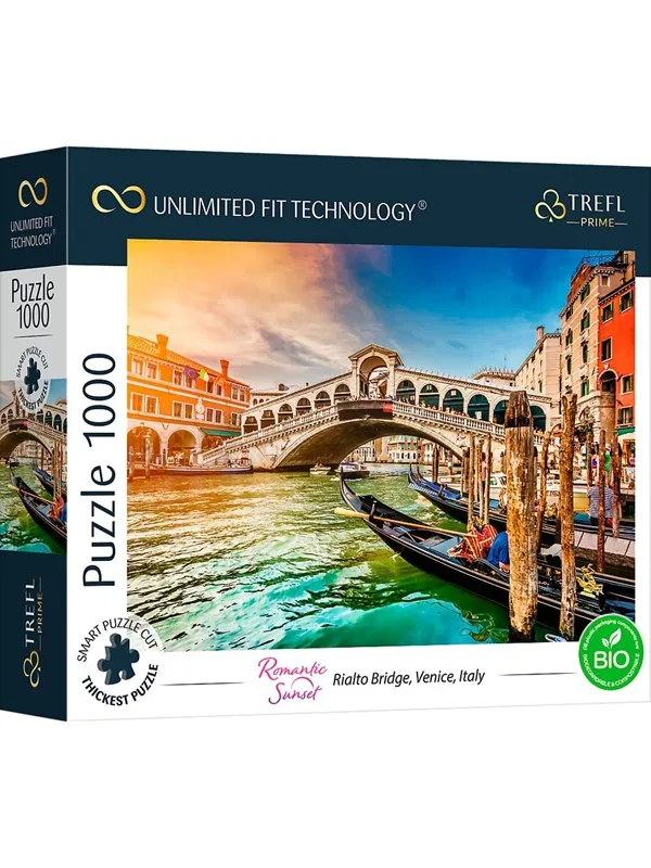 Trefl Puzzle - Unlimited Fit - Rialto Bridge Venice Italy (1000 pieces) Gulv
