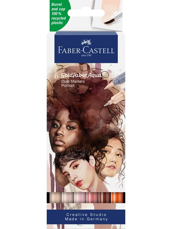 Faber-Castell Gofa Aqua Dual Marker Portrait 6x