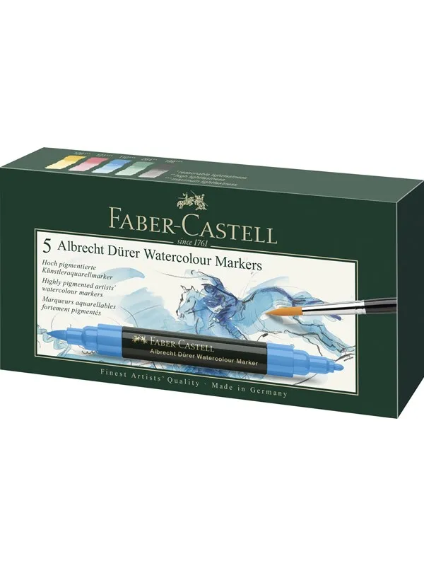 Faber-Castell Watercolour marker A.Dürer 5ct wallet