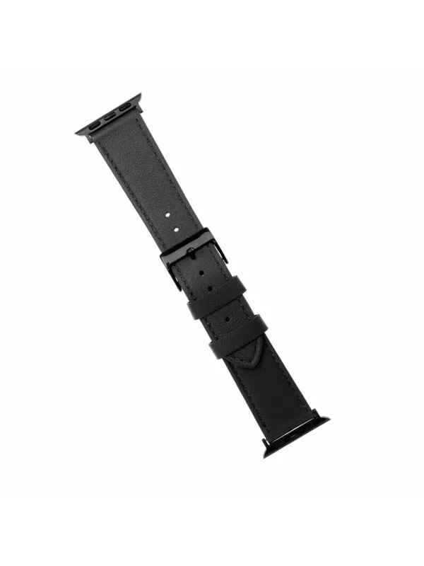 FIXED Leather Strap for Apple Watch 42/44/45/49mm Black