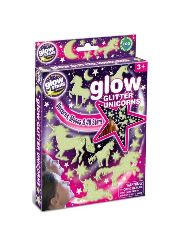 Brainstorm Glow Glitrende enhjørninger