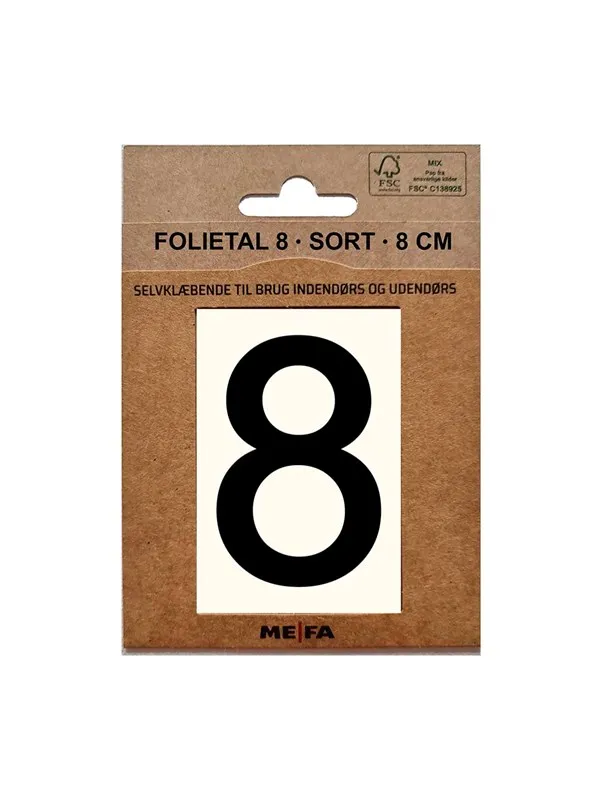 MEFA Foil number 8 Black