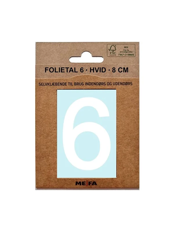 MEFA Foil number 6 White
