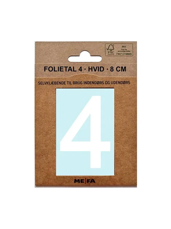 MEFA Foil number 4 White