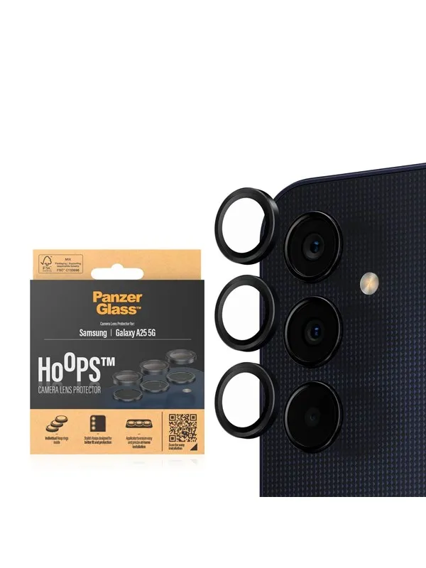 PanzerGlass Hoops™ Camera Lens Protector Samsung Galaxy A25 5G | Black