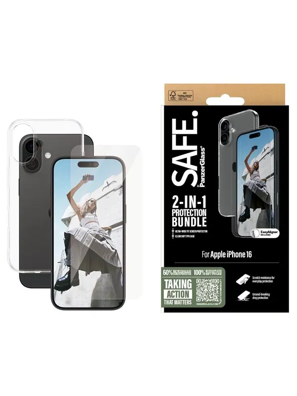 SAFE by PanzerGlass 2-in-1 Protection Bundle iPhone 16
