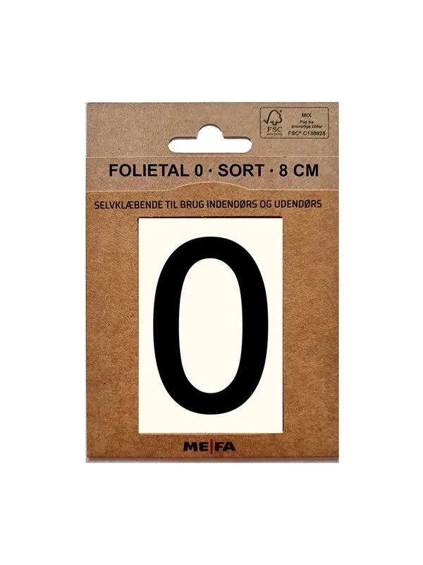 MEFA Foil number 0 Black