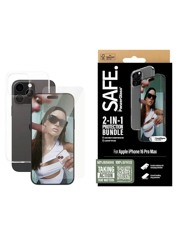 SAFE by PanzerGlass 2-in-1 Protection Bundle iPhone 16 Pro Max
