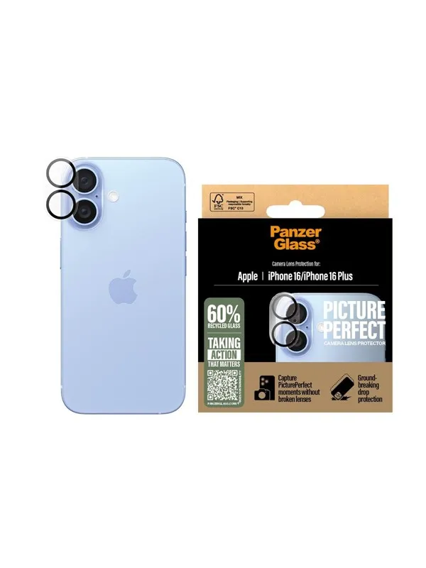 PanzerGlass PicturePerfect Lens Protector iPhone 16 | 16 Plus