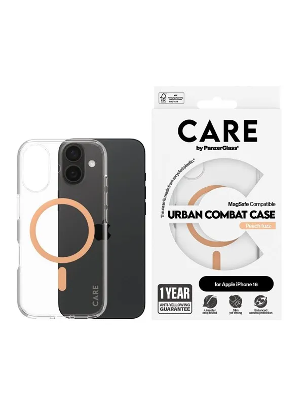 CARE by PanzerGlass Case Flagship Peachy MagSafe iPhone 16