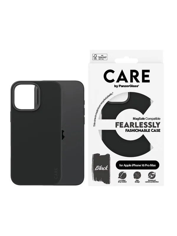 CARE by PanzerGlass Case Fashion Black MagSafe iPhone 16 Pro Max