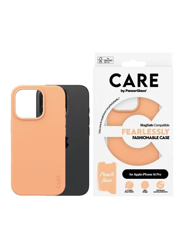 CARE by PanzerGlass Case Fashion Peachy MagSafe iPhone 16 Pro
