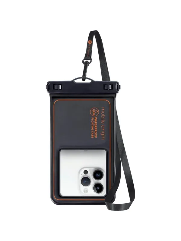 Mobile Origin Waterproof Floating Case 6 -8" - black/orange