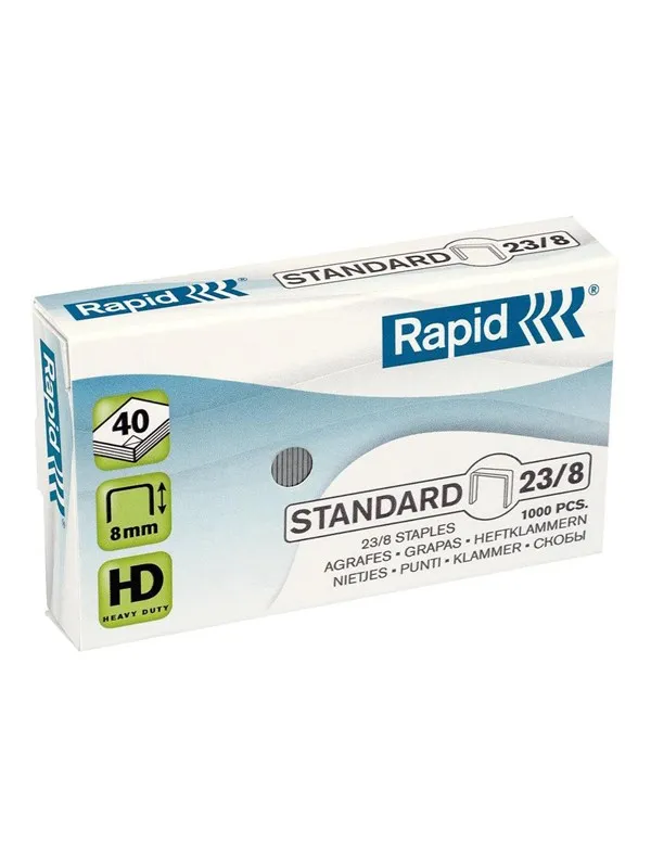 Rapid Standard - staples - 23/8 - 8 mm - pack of 1000