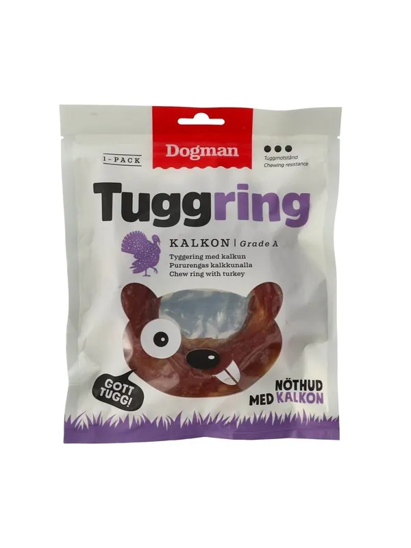 Dogman Hundegodbiter Tyggering Kalkun 160g