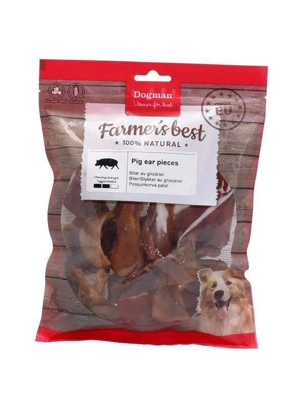 Dogman Pig ear pieces 250g