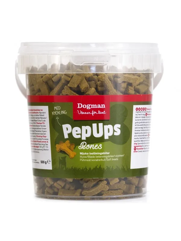 Dogman Pep Ups Bones 500g