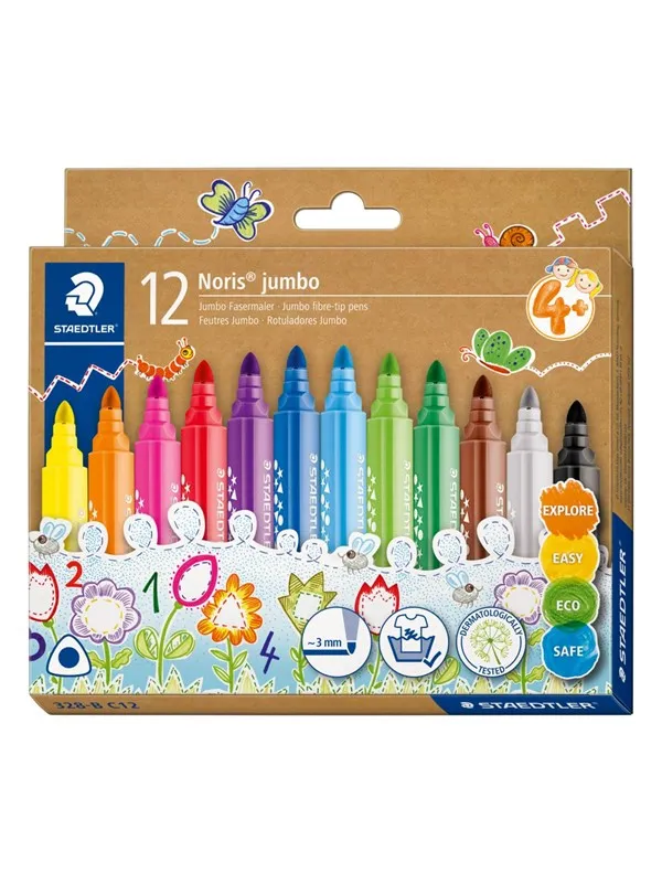 Staedtler Fibre-tip Noris jumbo 10pcs