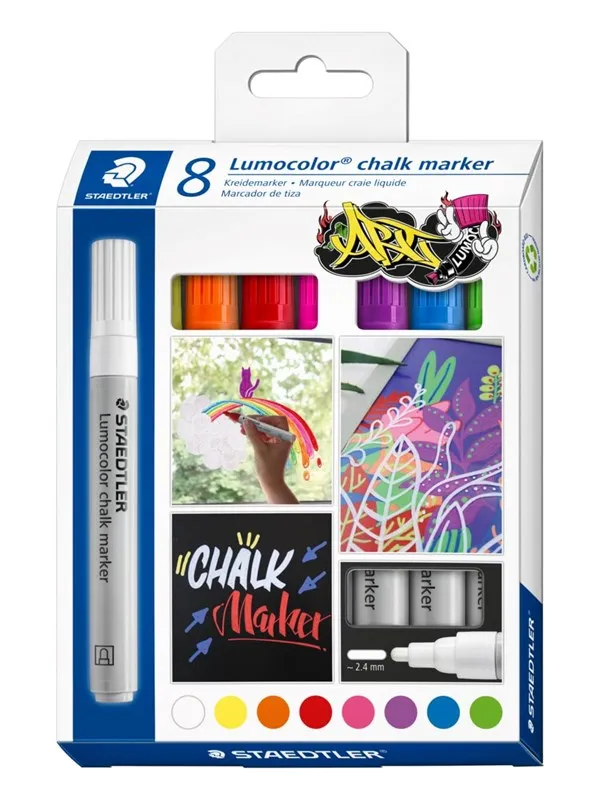 Staedtler Chalk marker Lumocolor 2.4mm 8pcs