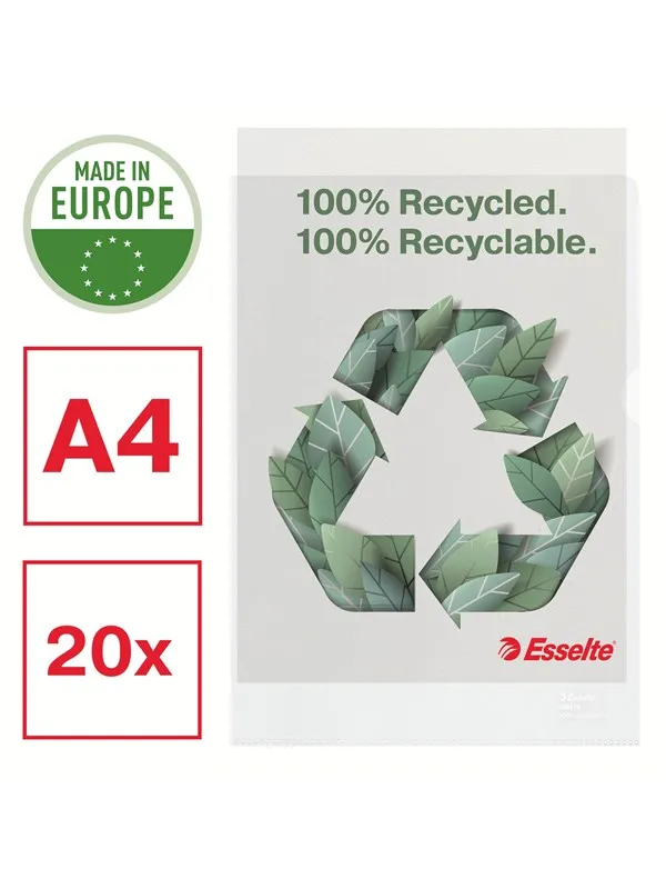 Esselte 100% resirkulert omslag A4