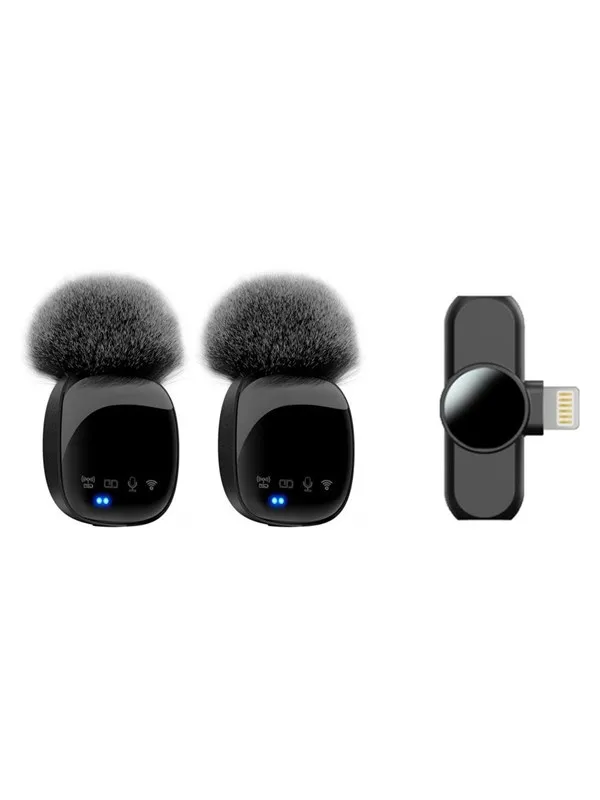 Lippa Dual Wireless Wind Protected Microphone With Lightning Connector (2-pack)