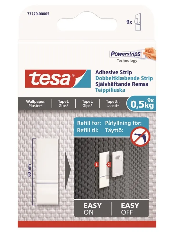 tesa Powerstrips Refill 0.5kg Wallpaper