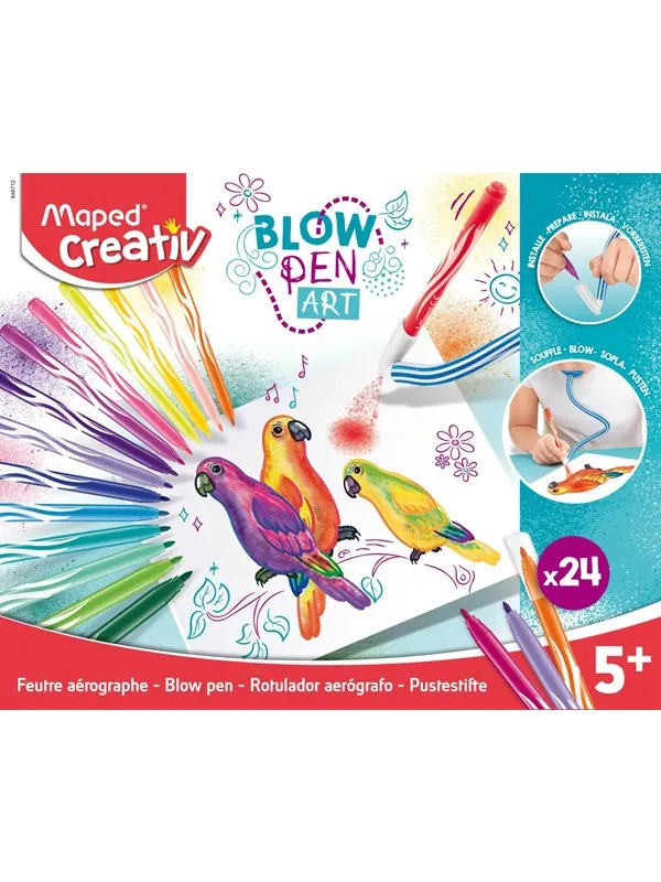 Maped Creativ Blowpen Art - Box of 24 colours