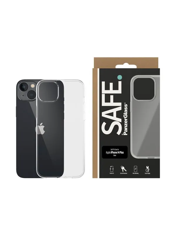 SAFE by PanzerGlass TPU Case Apple iPhone 14 Plus | Transparent