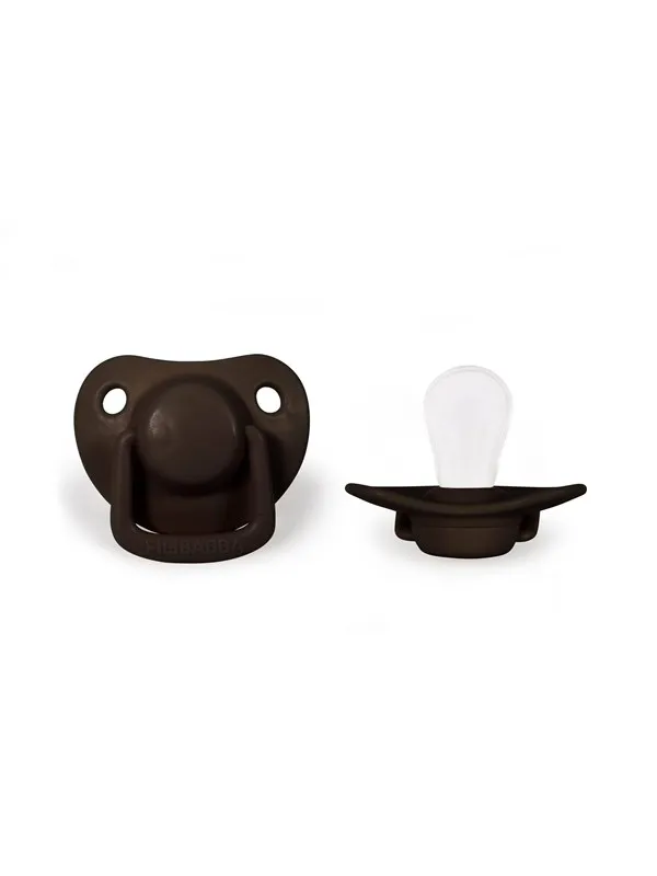 Filibabba Pacifiers 2-pack - Chocolate 0-6 months