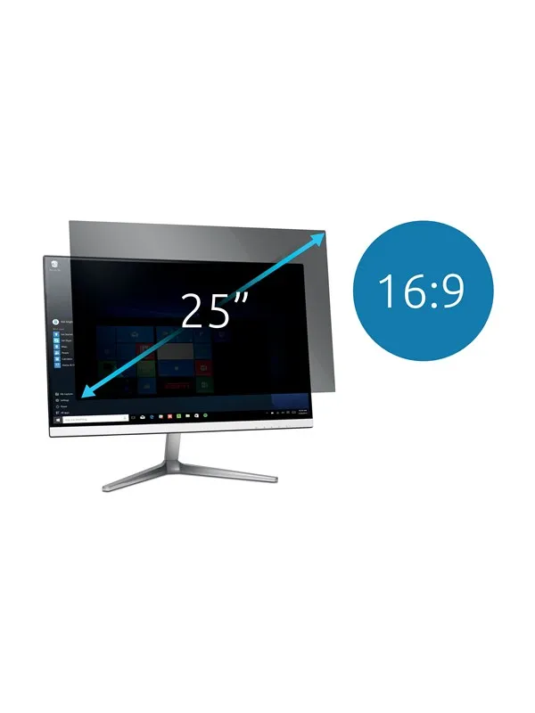 Kensington Skjermfilter 25" bred 16:9 2-veis Avtagbart
