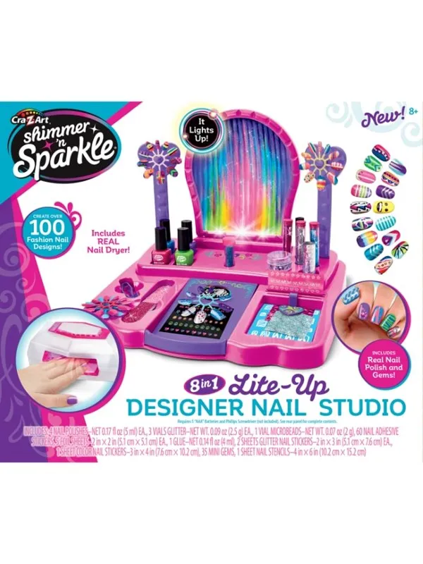 Shimmer n Sparkle 8 IN 1 NAIL SALON W. DRYER