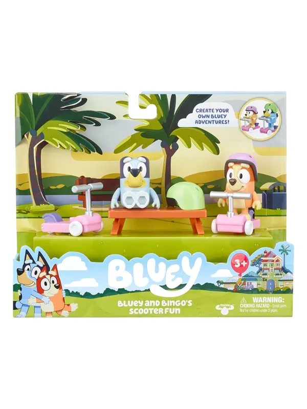 Bluey FIGURE & VECHICLE PLAYSET - SCOOTER TIME