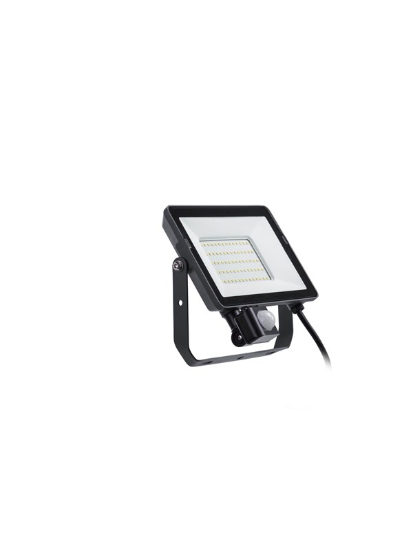 Philips Floodlight med sensor, LED 50W, 4000K, sort