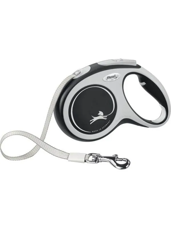 Flexi New Comfort M Tape Leash 5m 25kg Black