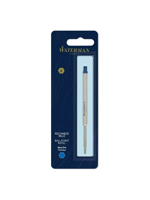 Waterman Ballpoint Pen Refill | Fine Point | Blue Ink | 1 Count