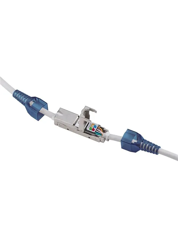 Pro toolless cable connector CAT 6A STP shielded - Sølv